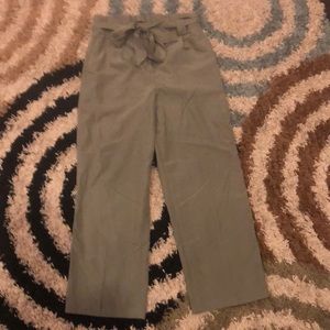 Women’s olive green straight leg joggers
